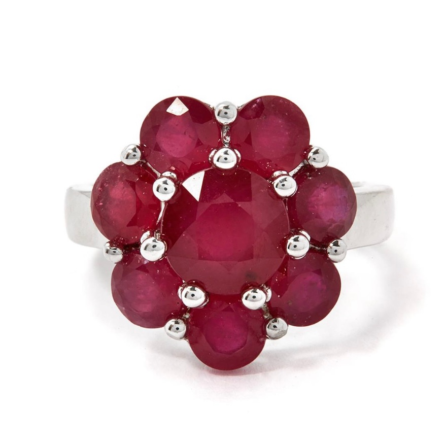 8ct Madagascan Ruby Sterling Silver Sz 8 New